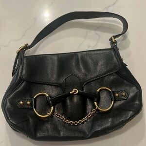 GUCCI 🖤 Horsebit Chain Handle Bag AUTHENTIC